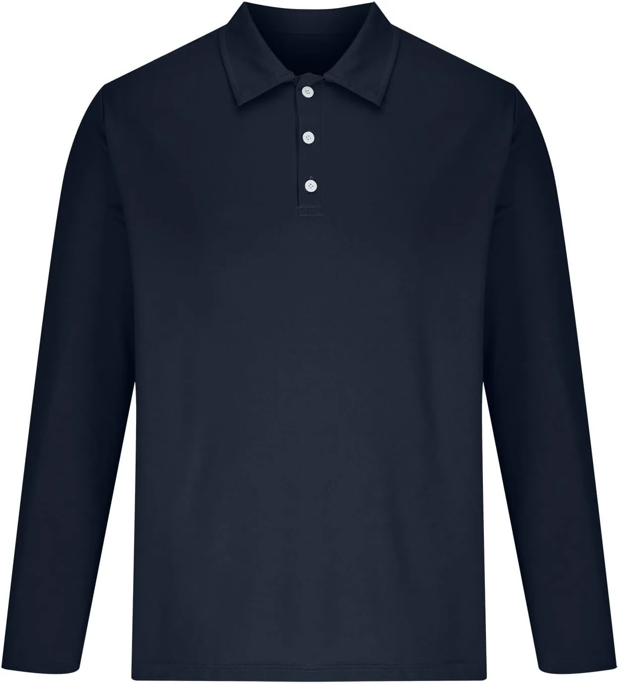 Мужская рубашка с длинным рукавом Button Down, осень-зима, Soft Solid, Business Casual, Moisture Wicking — фото 2