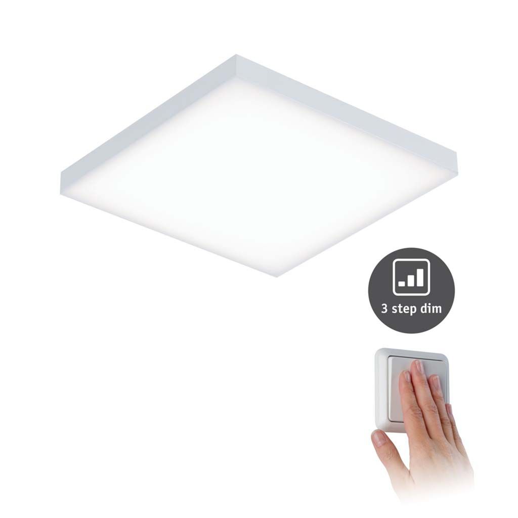 

Paulmann WallCeilingVelora LED Панель дим 225x225мм 12Вт белый матовый 230В металл