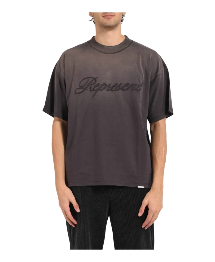 

Футболка с аппликацией в обратном направлении Represent, серый