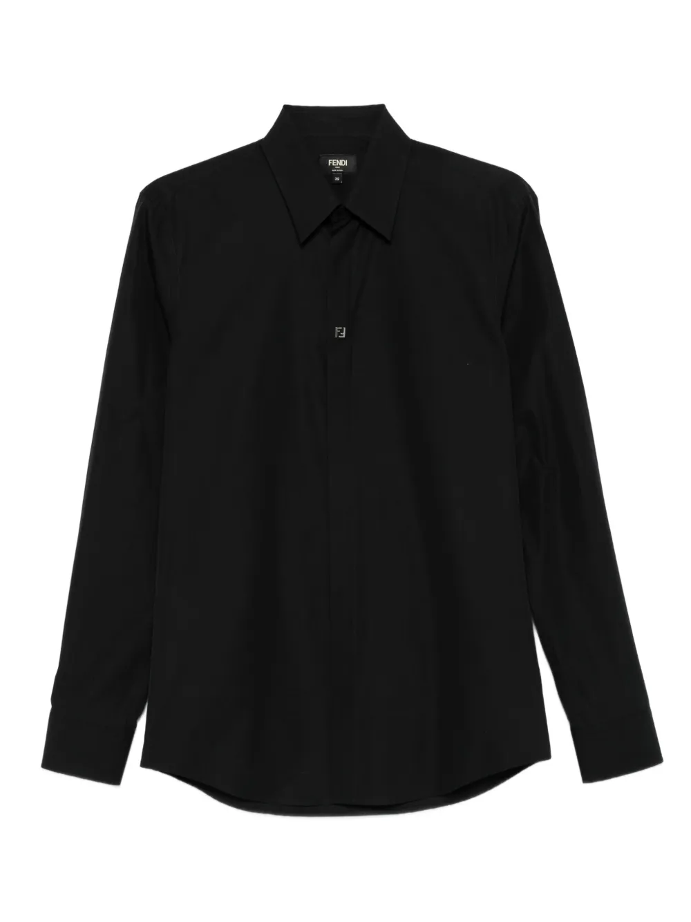 

Рубашка с логотипом Fendi, черный