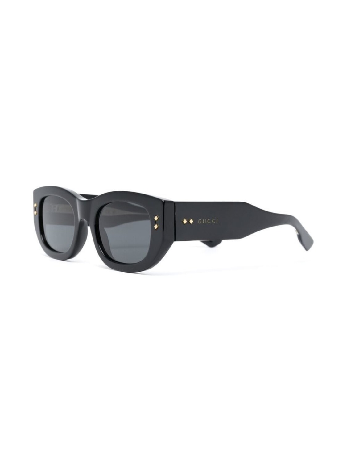 

Gucci Eyewear солнцезащитные очки в прямоугольной оправе, черный