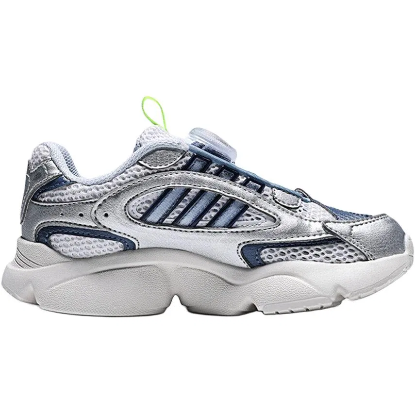 Кроссовки детские Ozmillen Low top Lifestyle White Silver Blue Adidas Originals — фото 3