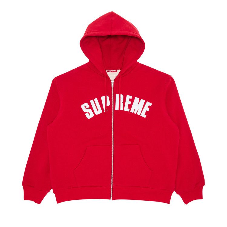 

Толстовка Supreme Arc Thermal Zip Up Hooded Sweatshirt, Red