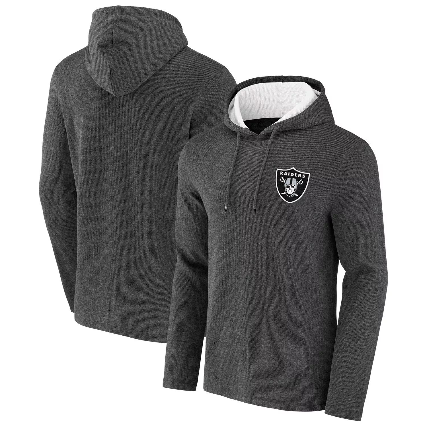 

Мужская коллекция NFL x Darius Rucker от Fanatics Heathered Charcoal Las Vegas Raiders вафельный вязаный пуловер с капюшоном