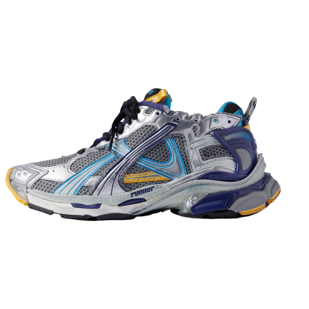 

Balenciaga Кроссовки Runner Grey Blue Orange Aqua