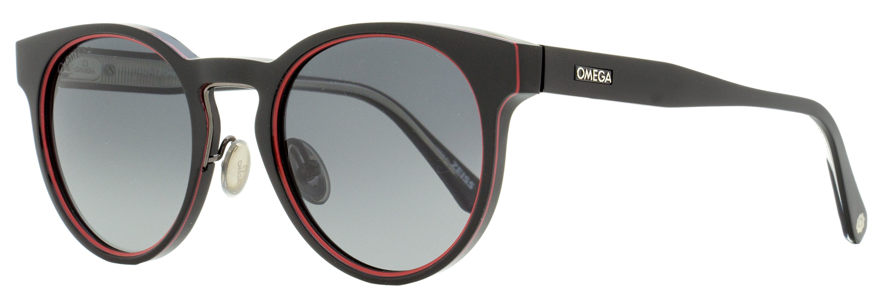 

Солнцезащитные очки Omega Unisex OM0020H 01D Black/Red 52 мм