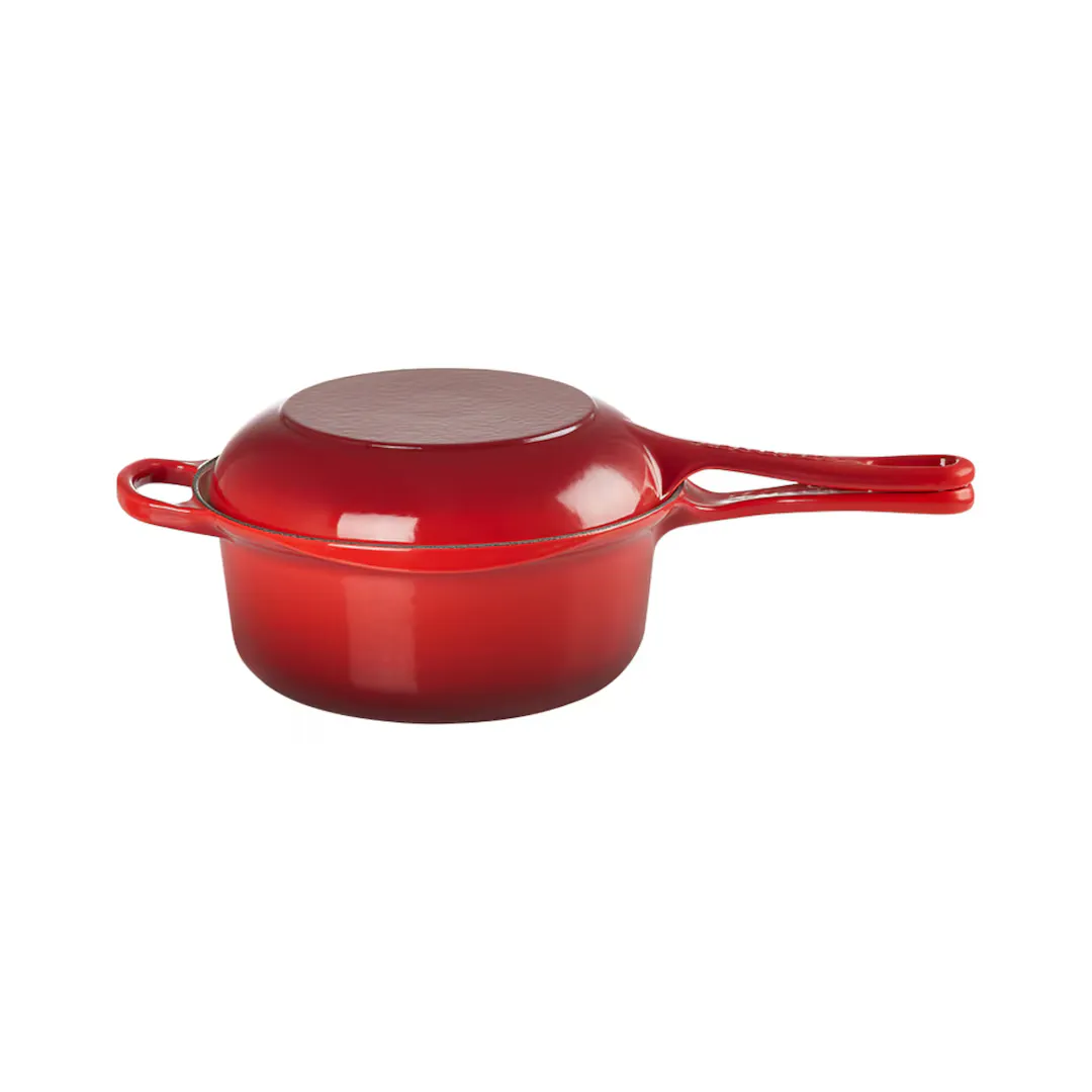 

Чугунная многофункциональная кастрюля Le Creuset, вишня