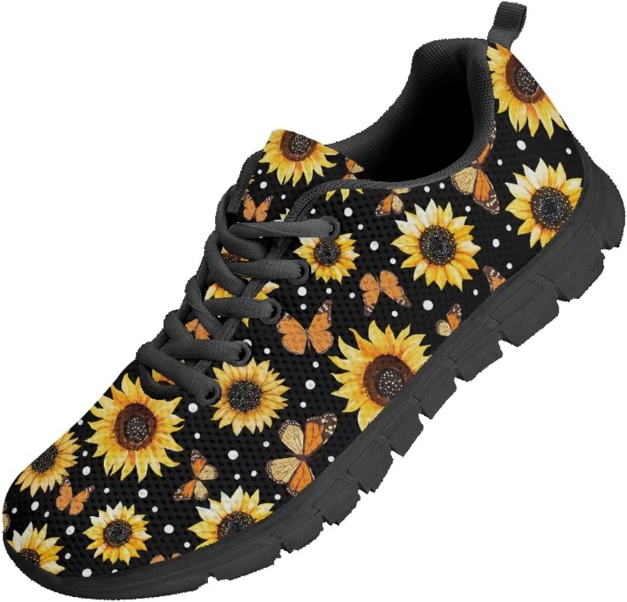 

Мужские кроссовки Funnydude Funny Print для бега, легкие и комфортные на осень, с шнуровкой, для спортзала, Sunflower