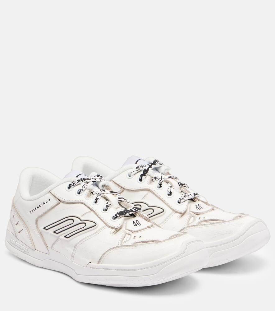Кроссовки Hamptons 3B Sports Icon из кожи Balenciaga, White