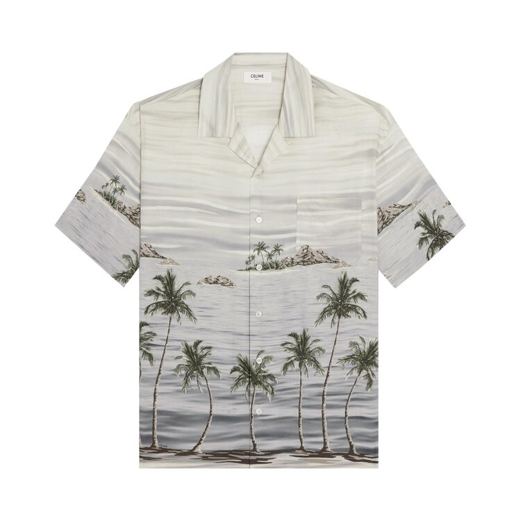 

Рубашка CELINE Hawaiian Shirt, серый