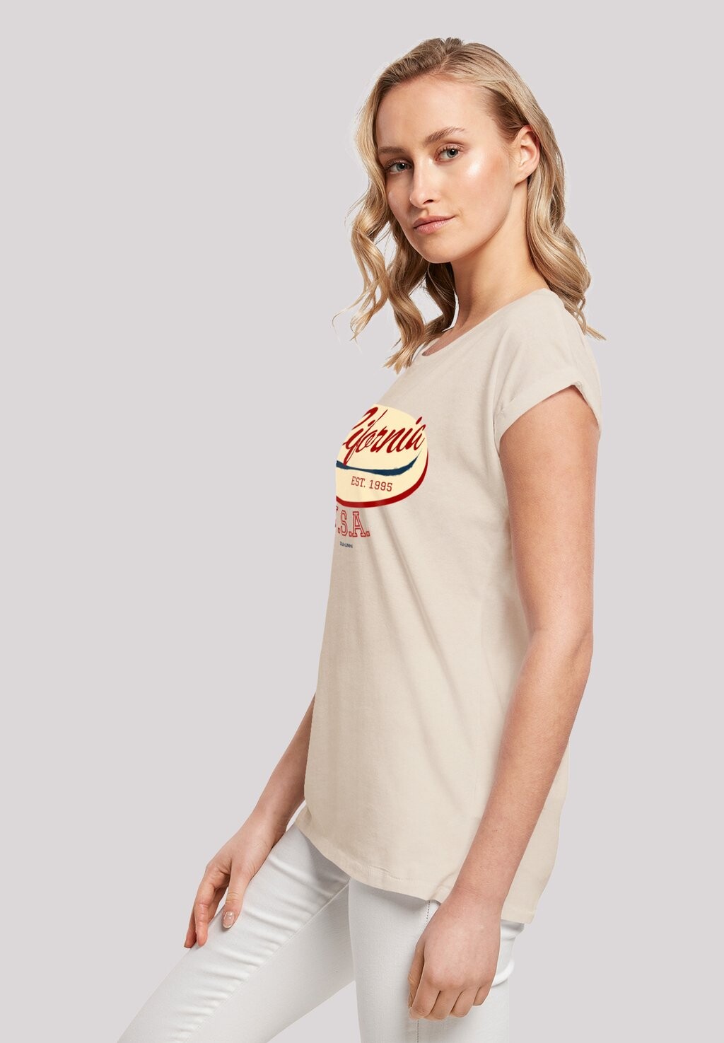 

Футболка с принтом CALIFORNIA SHORT SLEEVE F4NT4STIC, песочный