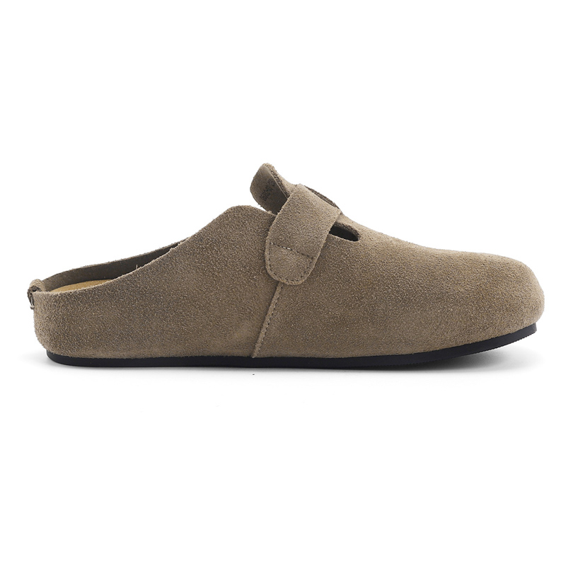 DHARRY Женские домашние тапочки с закрытым носком Leisure Time Collection серые, цвет Gray — фото 2