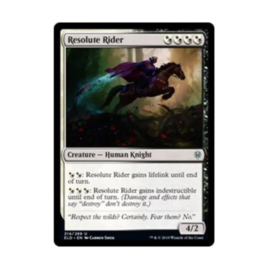 

CCG Решительный наездник (U), MTG - Throne of Eldraine
