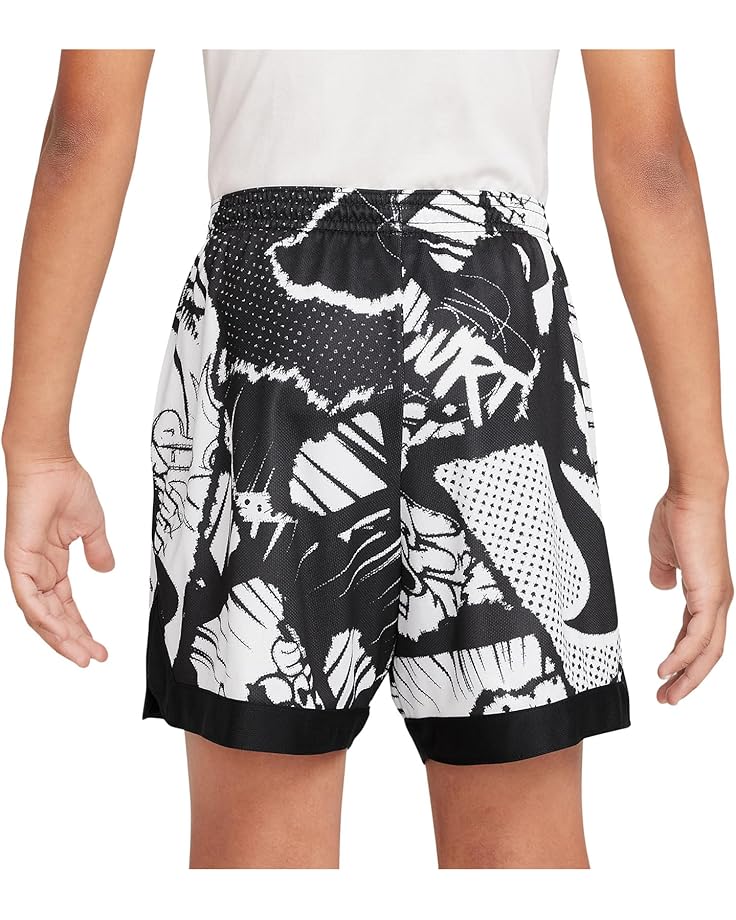 Шорты Nike Kids Court Dri-fit Basketball Shorts, черный/белый — фото 2
