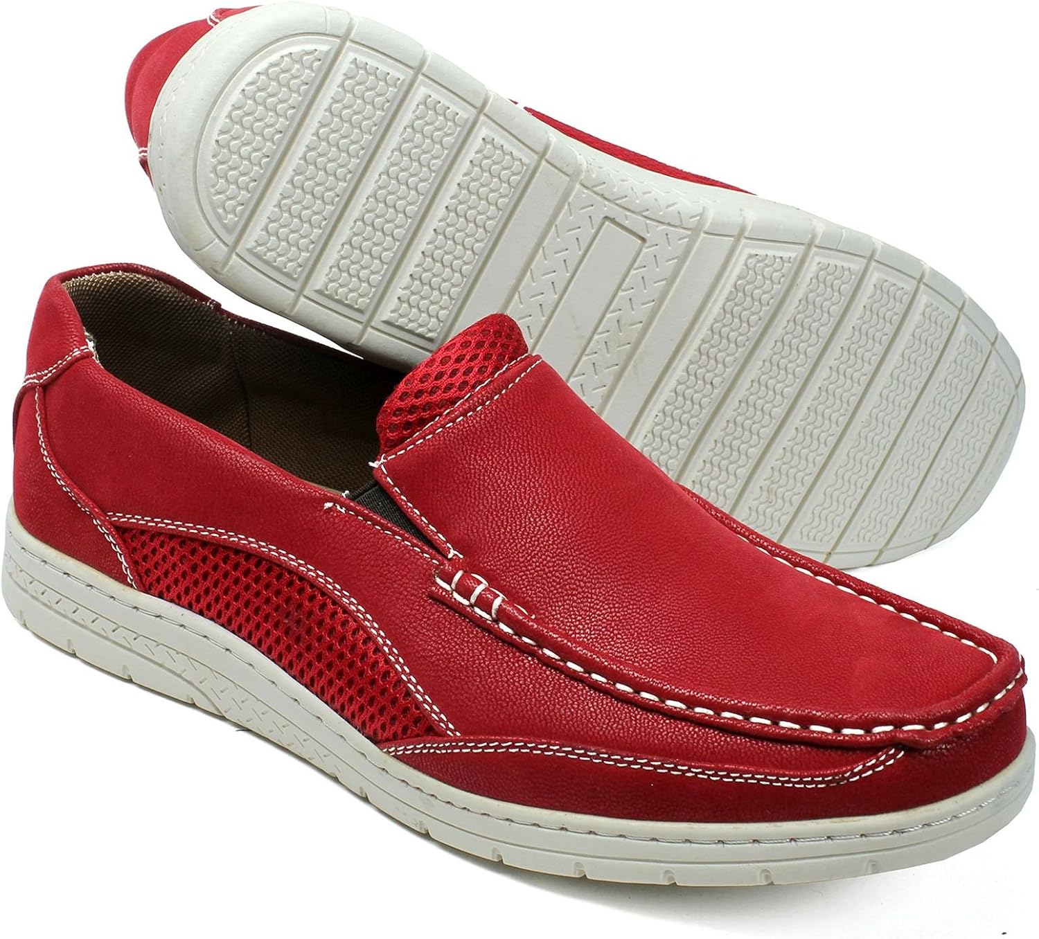 Мужские повседневные мокасины для вождения 186112 CITI SHOES, красный — фото 2
