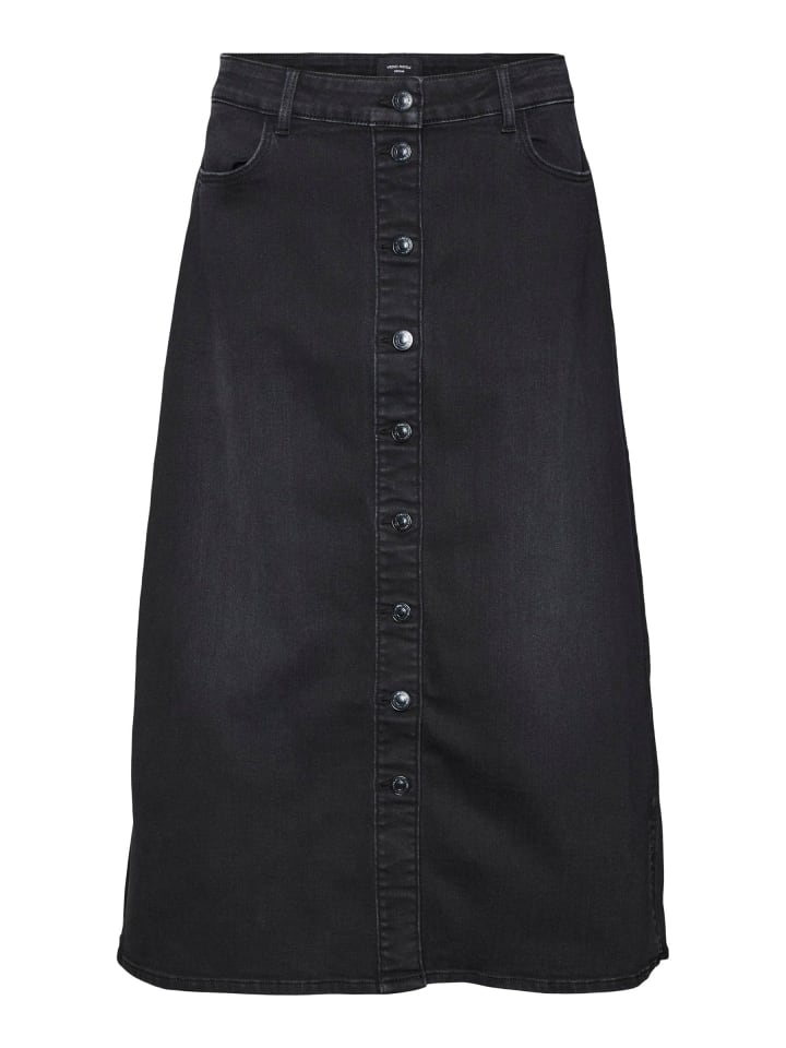 

Юбка до колена Vero Moda, черный деним