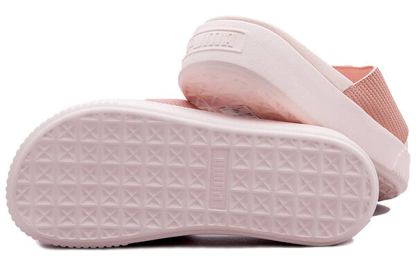 Тапочки platform slide ep 'peach beige' Puma, розовый — фото 4