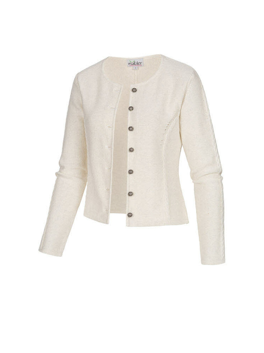 

Вязаный жакет Trachtenhof Nübler Strickjacke Amira, белый