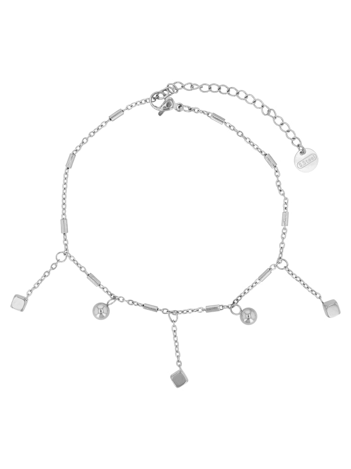 

Adeliás Женский браслет на лодыжку - из нержавеющей стали серебристого цвета