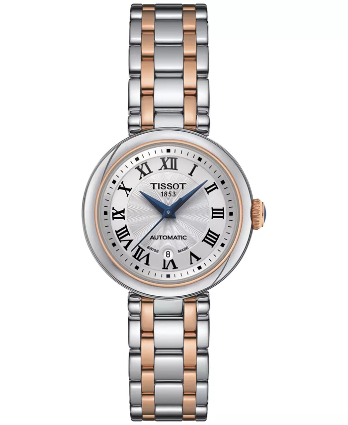 

Женские часы Bellissima с двухцветным браслетом из нержавеющей стали с PVD-покрытием, 29 мм Tissot