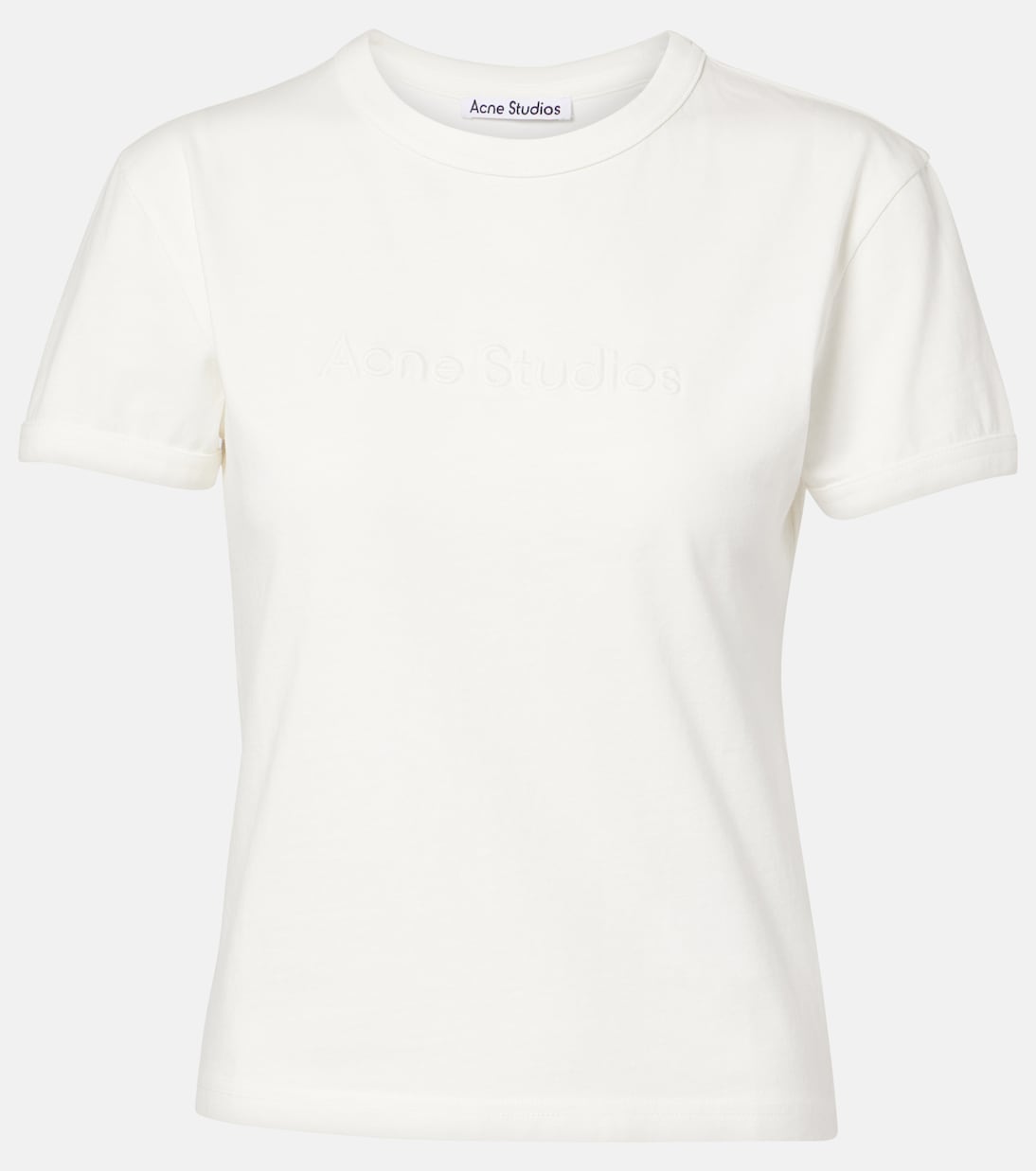 

Футболка Etza из хлопкового джерси Acne Studios, Cold White