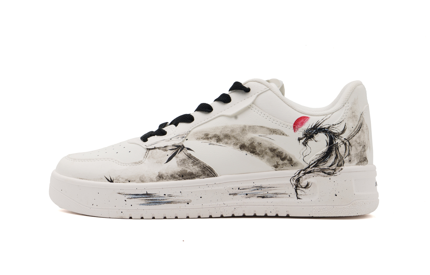 

ANTA Relaxed Slip Resistant Abrasion Resistant Low top Skateboard Shoes Men's White