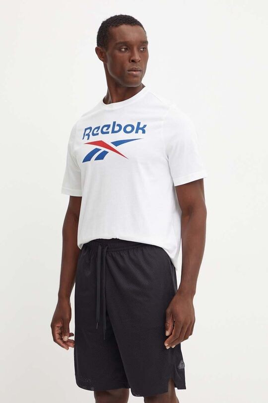 

Хлопковая футболка Reebok, белый