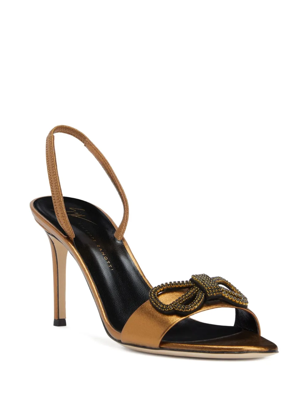Босоножки Zari с открытой пяткой, украшенные бантом Giuseppe Zanotti — фото 2