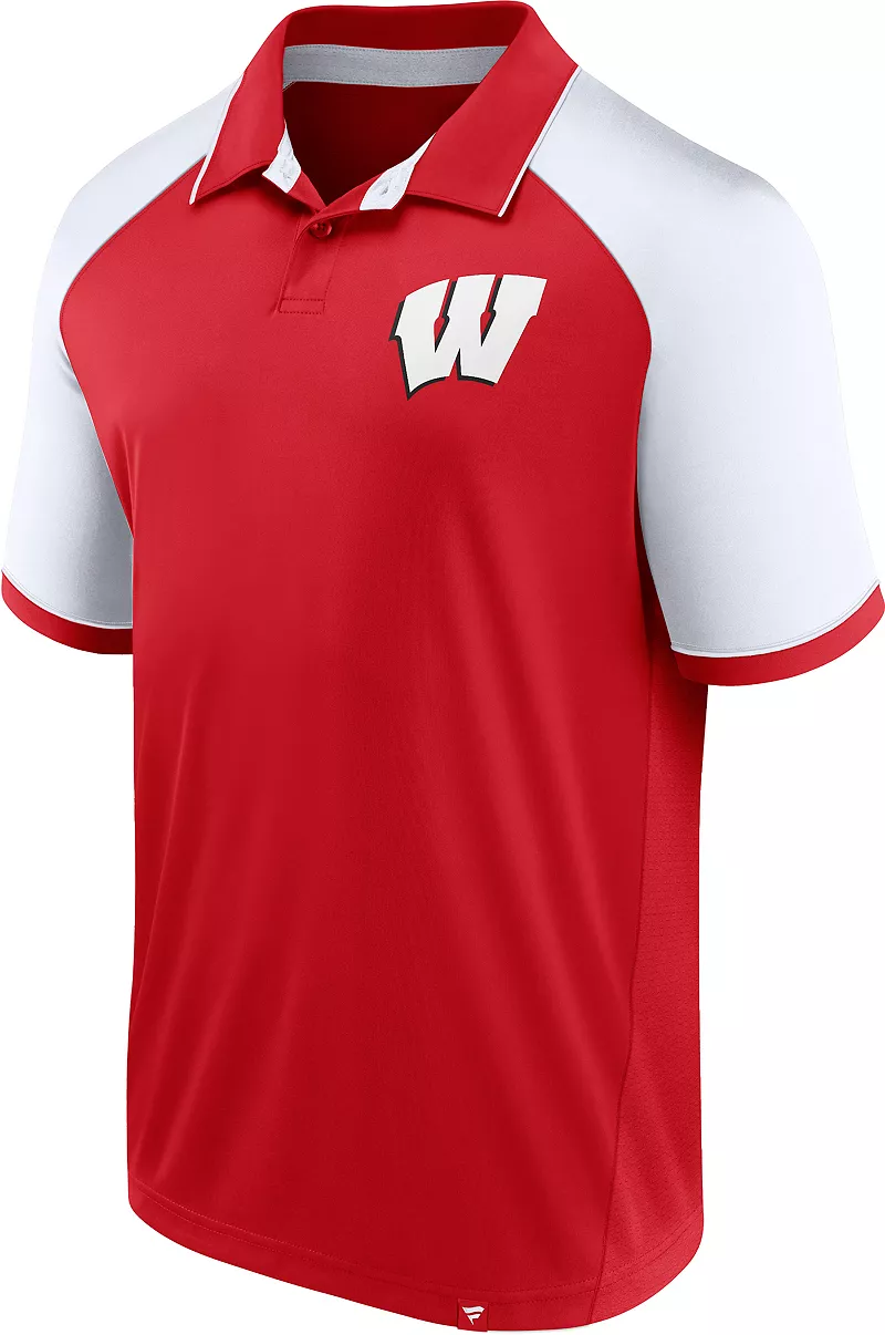 

Мужская футболка-поло с логотипом Agility, красно-белая NCAA Wisconsin Badgers Fanatics