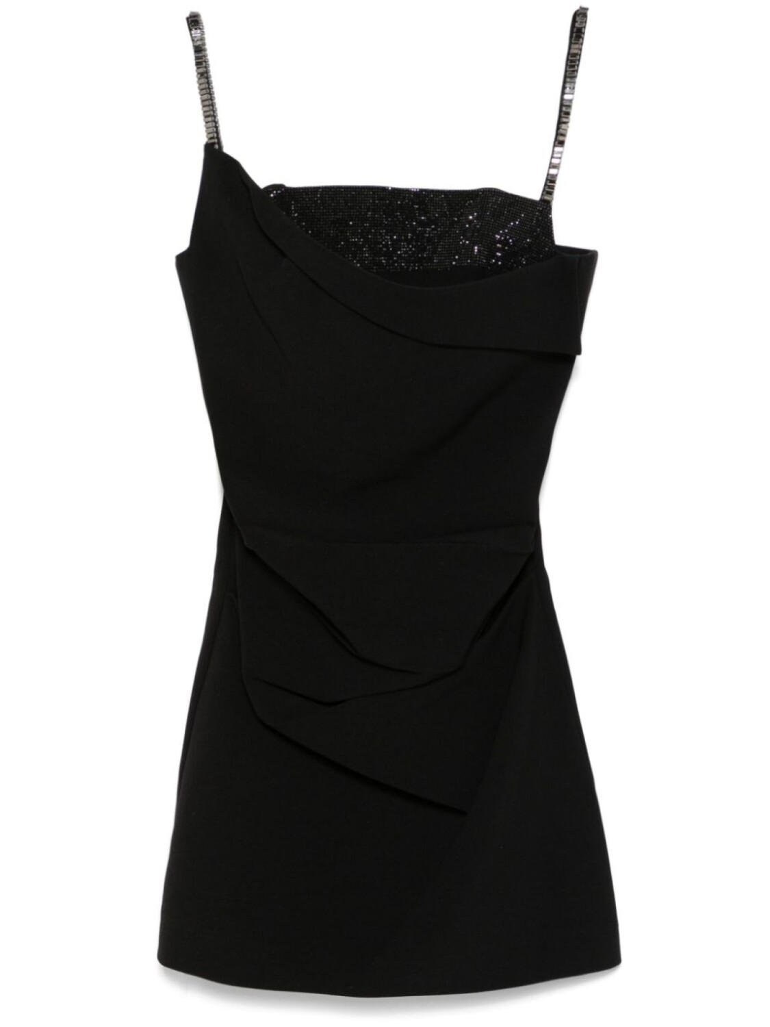 

Креповое платье мини Roland Mouret, черный