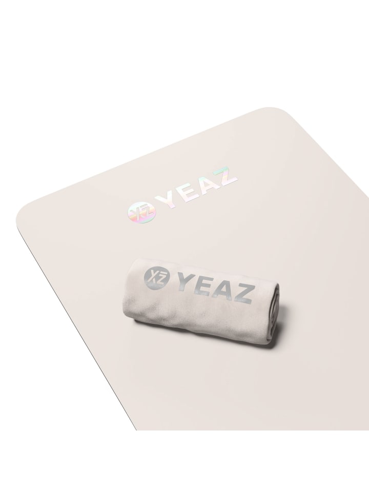 

YEAZ Набор CARESS - полотенце и коврик белого цвета