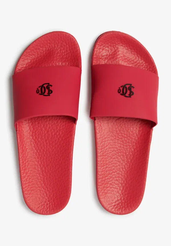 Сланцы Superdry sd&co. pool sliders, красный с черным — фото 4