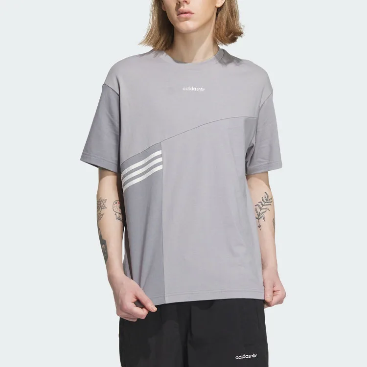 Adidas Originals Футболка унисекс aluminum gray — фото 3