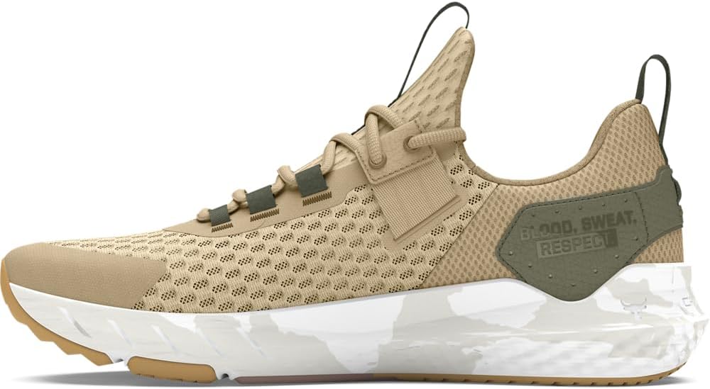 

Under Armour мужские кроссовки Project Rock Blood Sweat Respect 4, (201) Desert Sand/Summit White/Tosca Brown