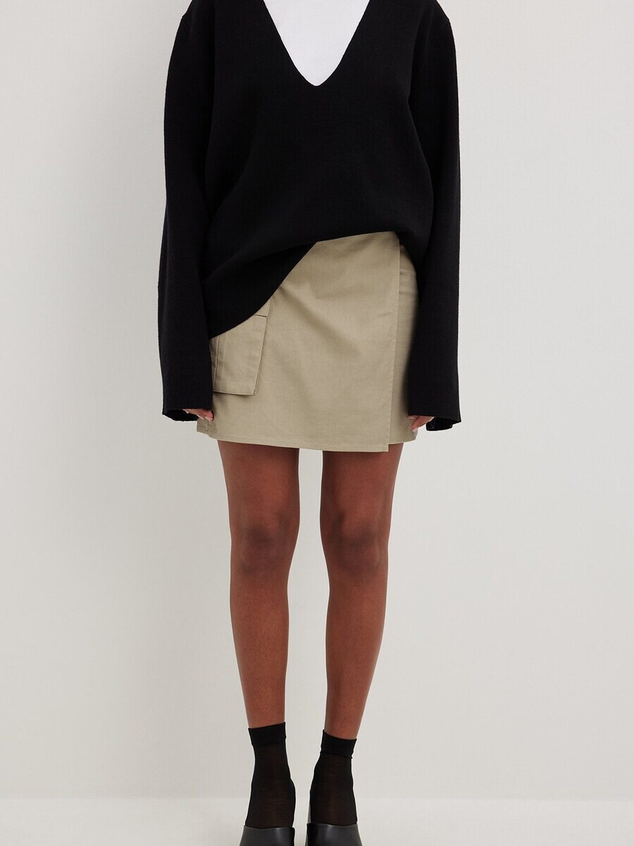 

Юбка NA-KD Skirt, бежевый