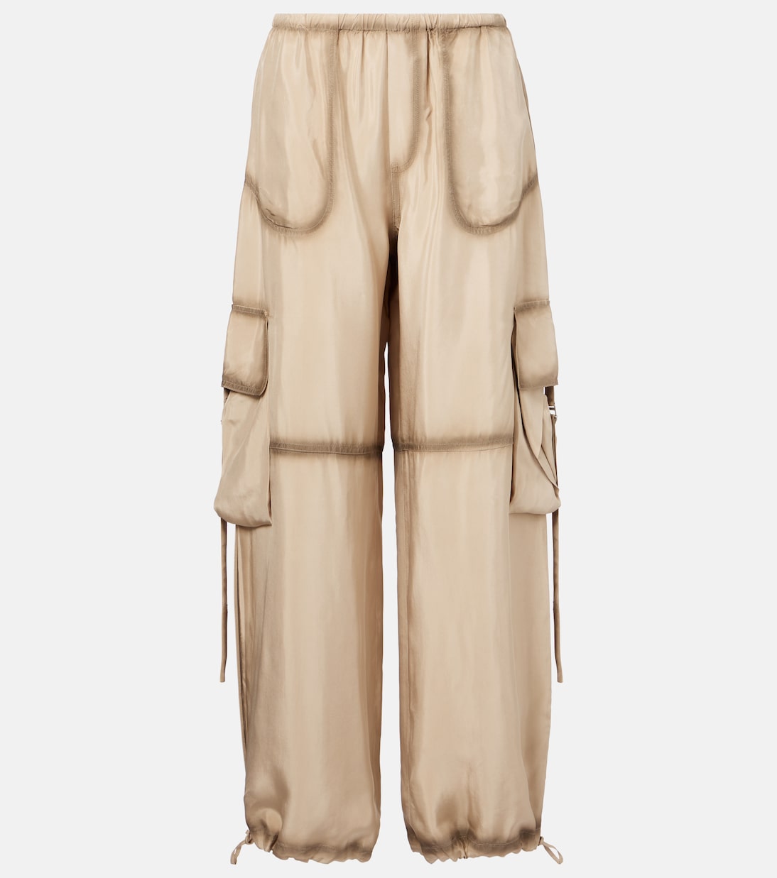 

Брюки-карго из твила Acne Studios, Charcoal Grey