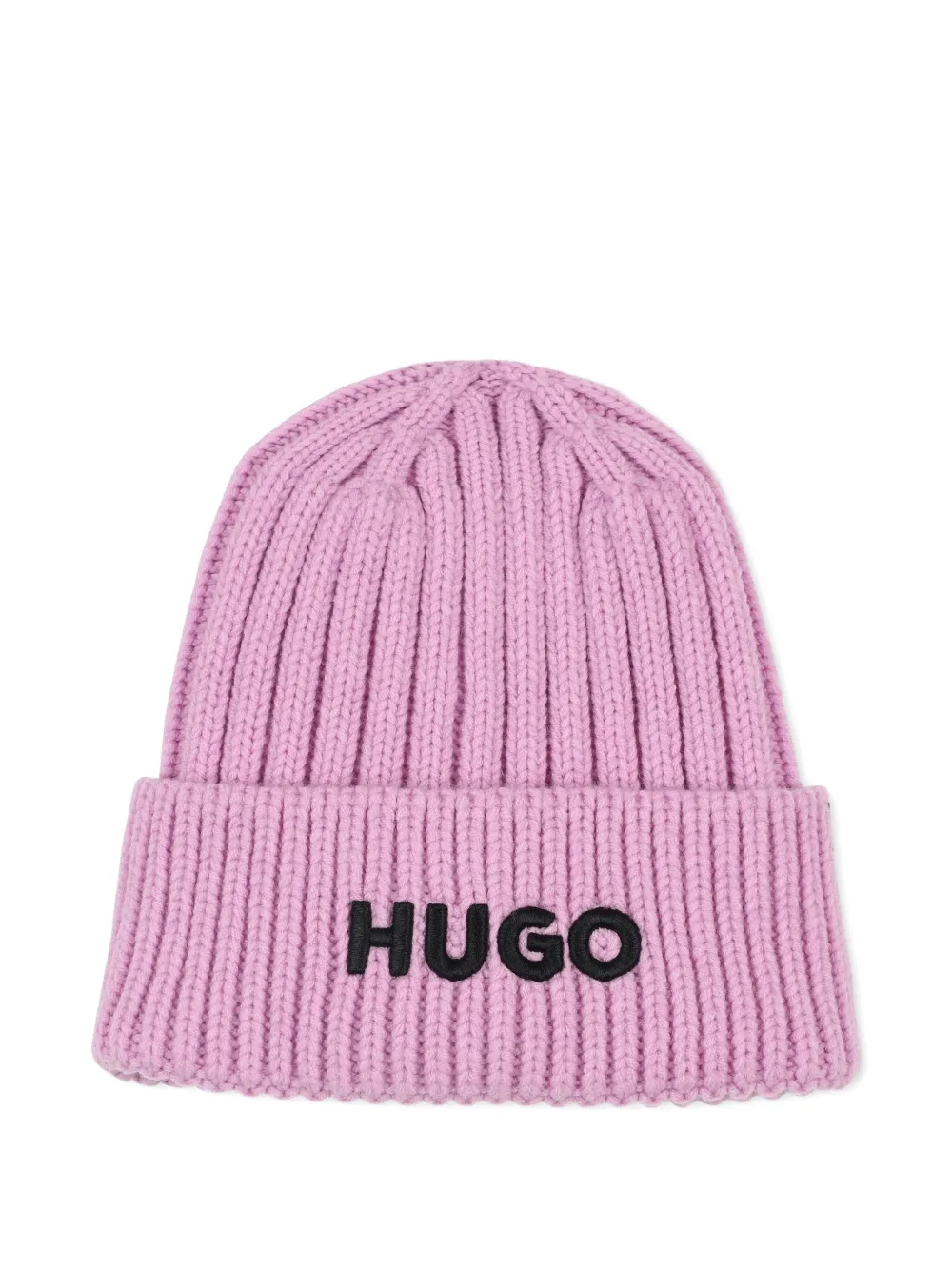 

Шапка бини с вышитым логотипом HUGO KIDS, фиолетовый