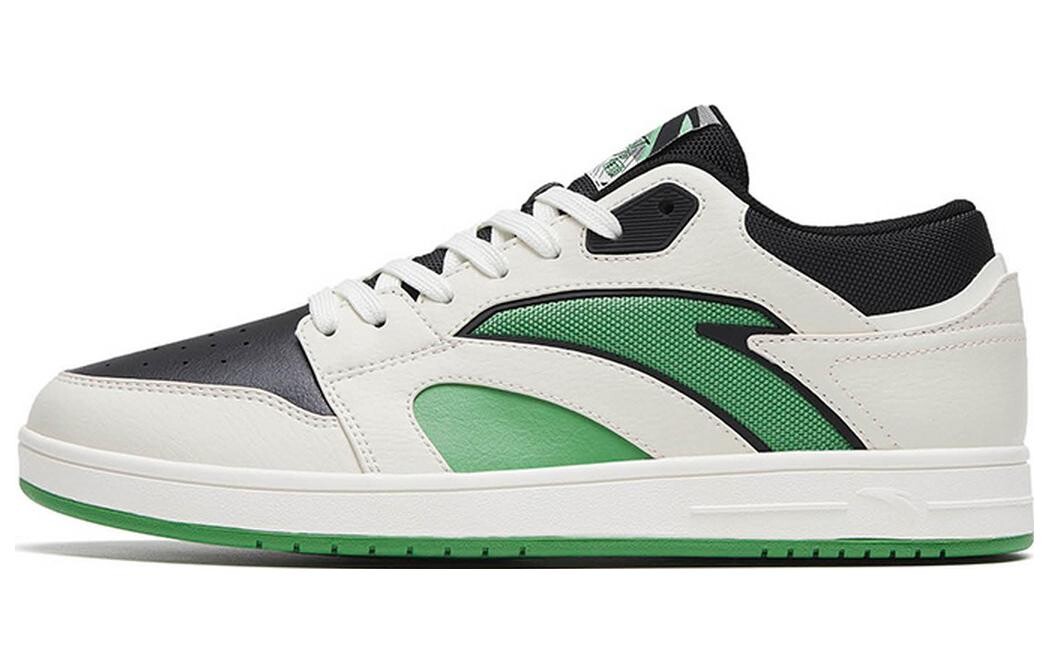 

Кроссовки ANTA Street Naughty Skateboarding Shoes Men Low-top Black/White/Green, зеленый