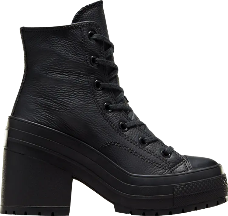 

Кроссовки Wmns Chuck 70 De Luxe Heel Leather High 'Black', черный