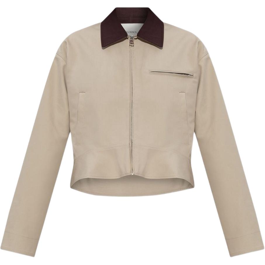 

JW Anderson Короткая куртка на молнии, Beige