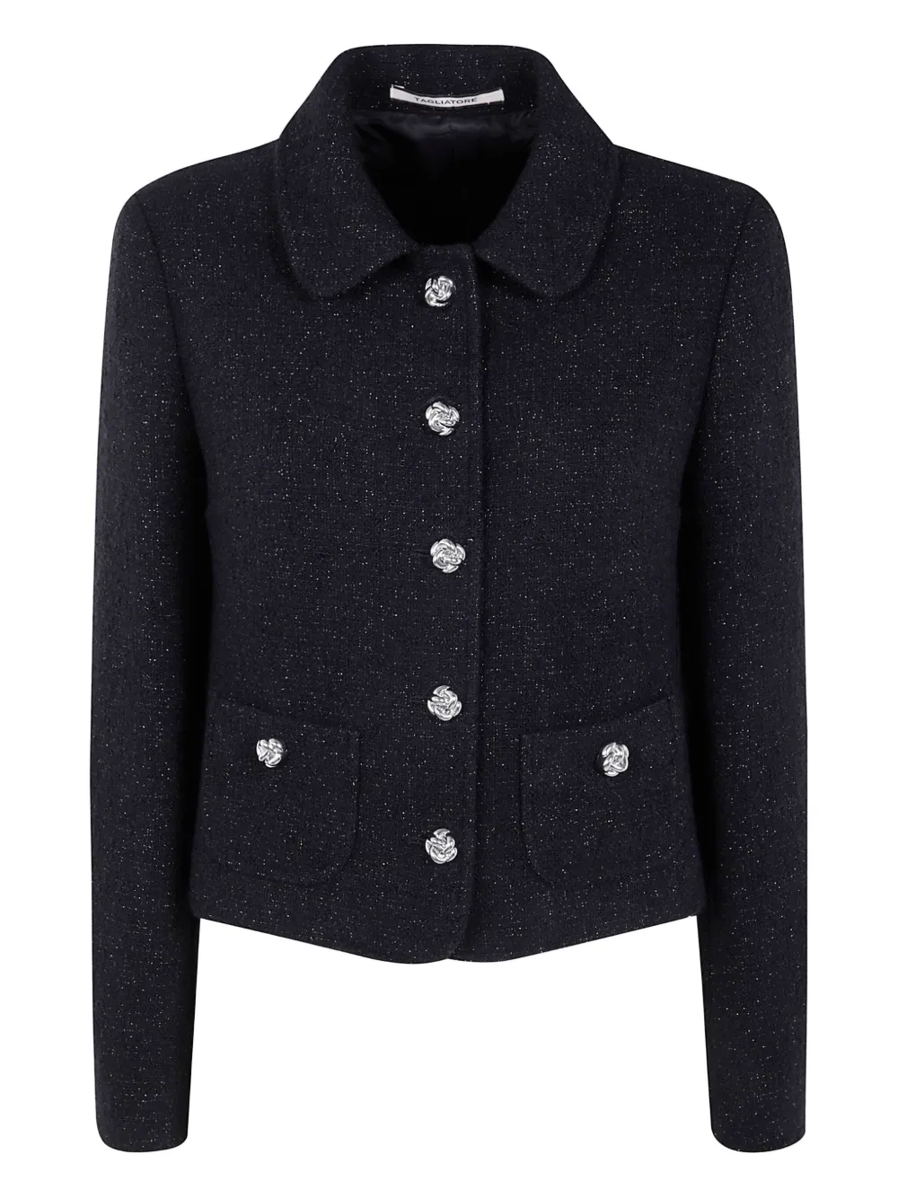 

Жакет с пуговицами в виде роз Idelle Tagliatore, черный