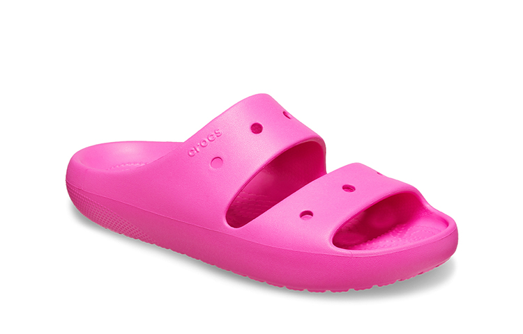 Классические шлепанцы 'Розовые' Women's Crocs, Ягодные — фото 3