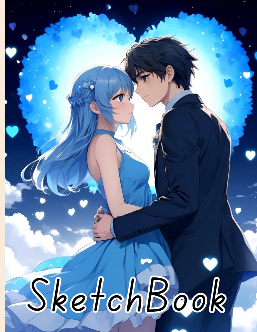 

Anime Couple Sketchbook: Anime Couple Sketchbook Cover, 100 Pages, 8.5 x 11 Page Size, 100 Blank Pages, Lovely Couple Sketchbook (Independently published)