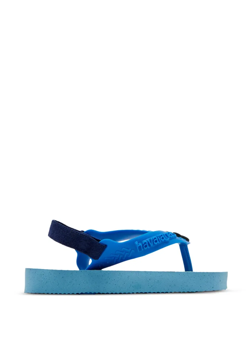 Шлепанцы с графическим принтом и эластичным ремешком Havaianas Kids, синий — фото 2