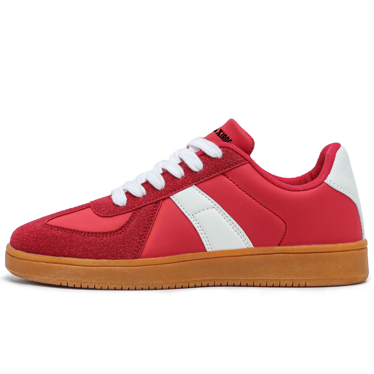 

Singing Антискользящие и износостойкие дышащие низкие скейтерские кроссовки унисекс красные, цвет Red