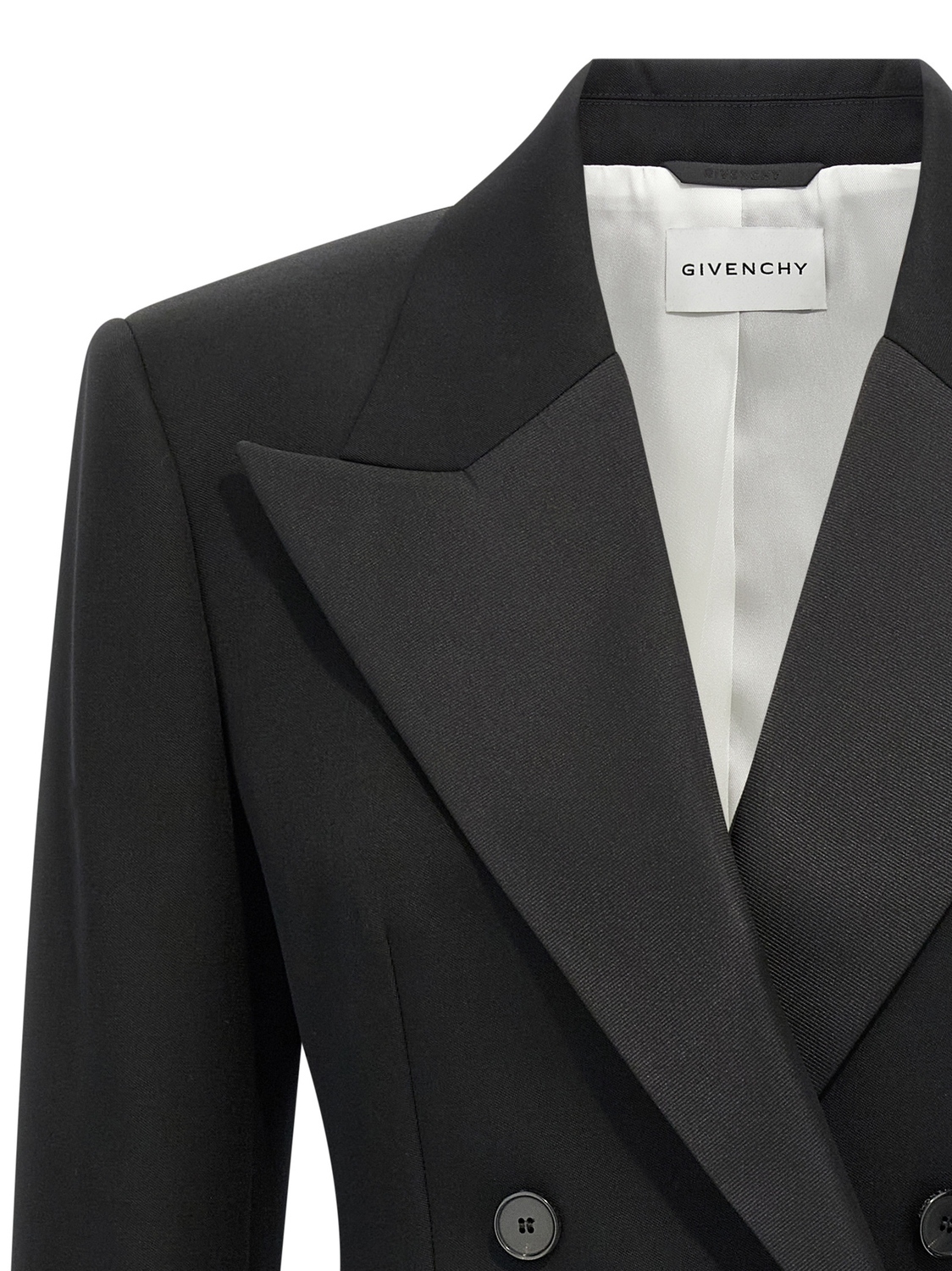 Пиджак с атласными лацканами Givenchy, черный — фото 3