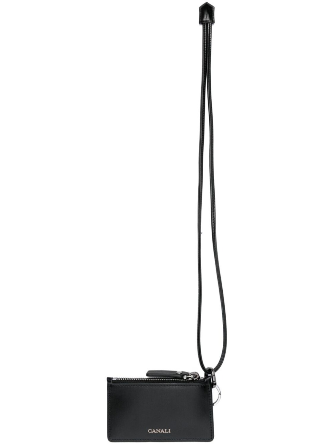 

Картхолдер со шнурком на шею Canali, черный