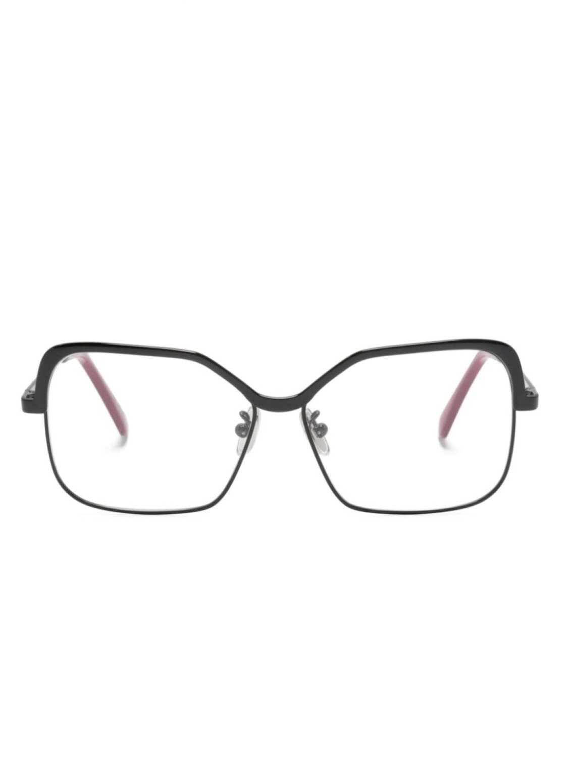 

Marni Eyewear очки в квадратной оправе с тисненым логотипом, черный