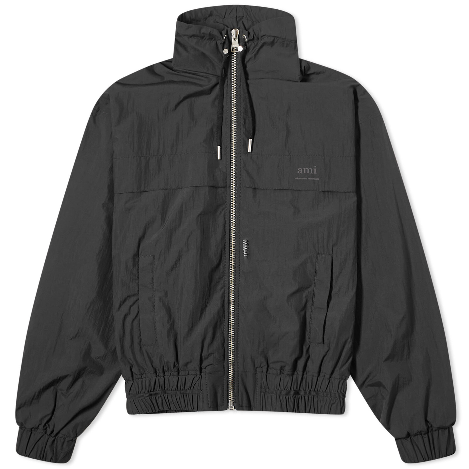 

Куртка Ami Paris Zipped Wind Breaker, черный