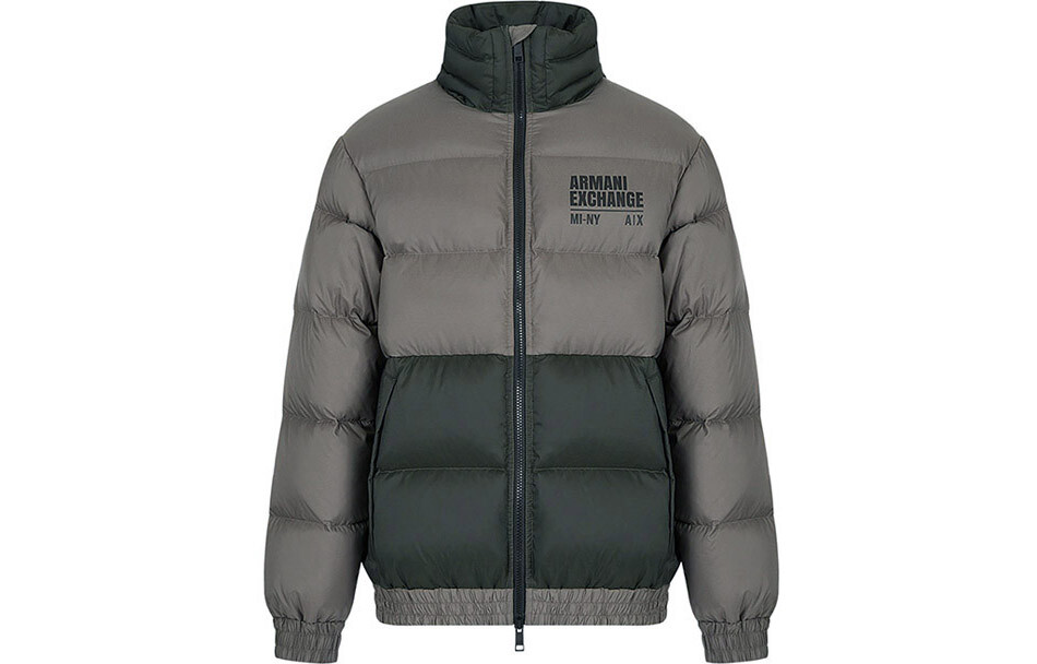 

Пуховик мужской темно-серый Armani Exchange, темно-серый